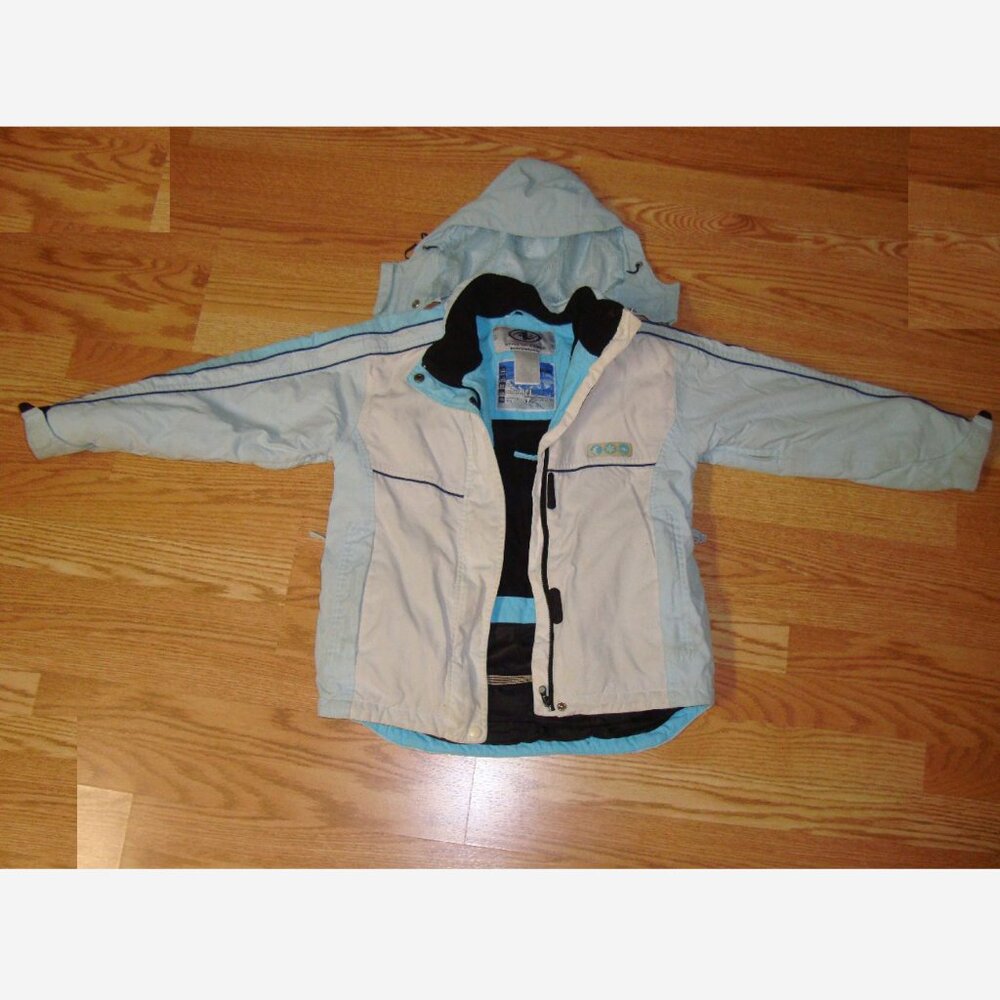 Winter Coat Light Blue Athletic Works Size 7-8